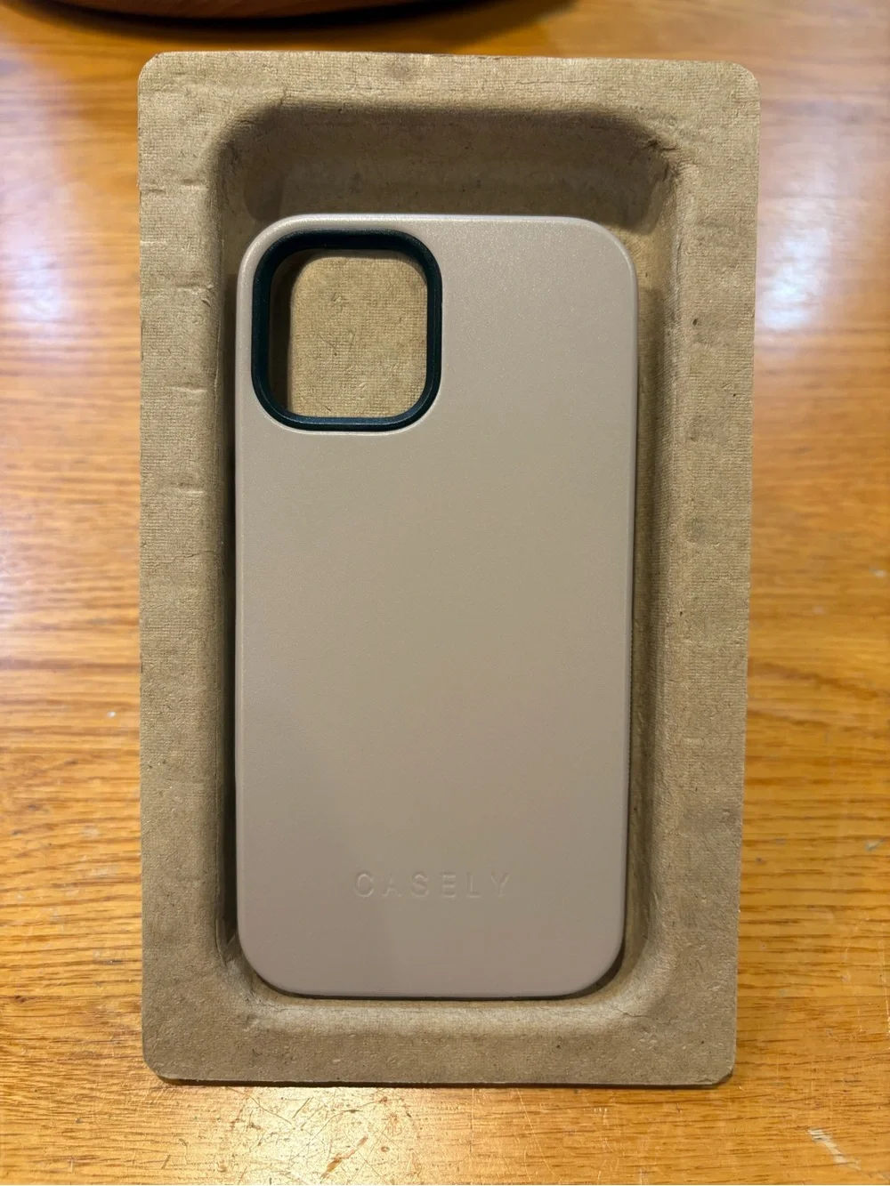 Casely Taupe on Nude Ultra- Protective Bold Case - iPhone 12 and iPhone 12 Pro